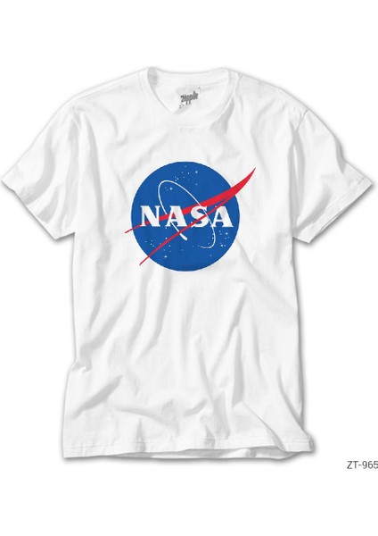 Nasa Logo Beyaz Tişört