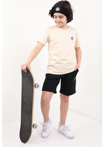 Erkek Çocuk Baskılı Üçlü Şortlu Takım fırsatları