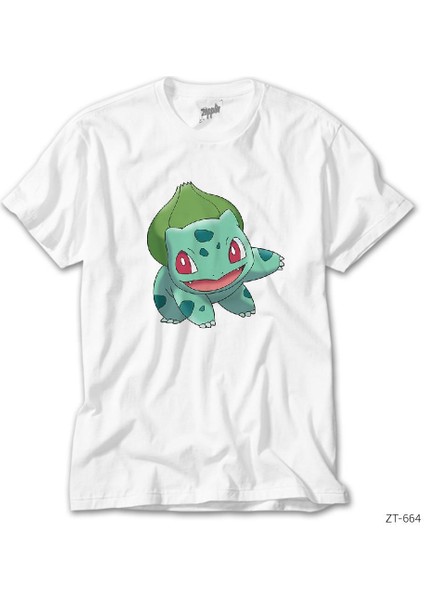 Pokemon Balbasaur Beyaz Tişört