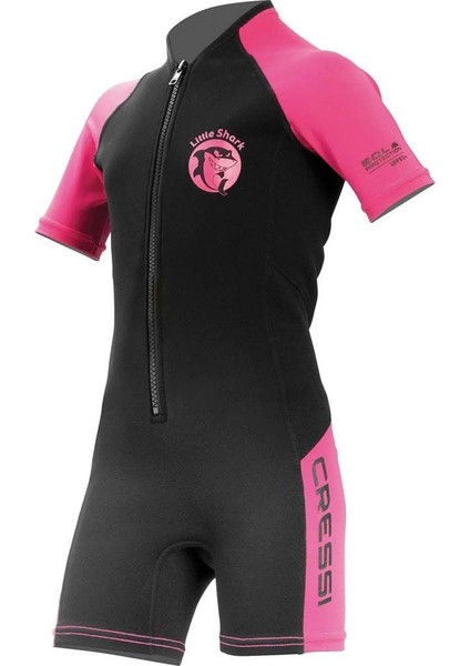 Little Shark Junior 2 mm Çocuk Shorty Dalış Elbisesi Pembe 13/14 Yaş