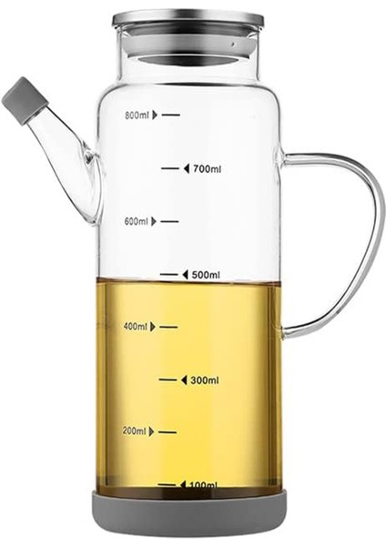 Borosilikat Kaymaz Tabanlı Metal Kapaklı Tıpalı Yağdanlık 1000 ml fırsatları