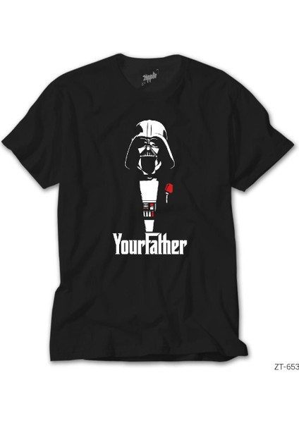 Star Wars Darth Your Father Siyah Tişört