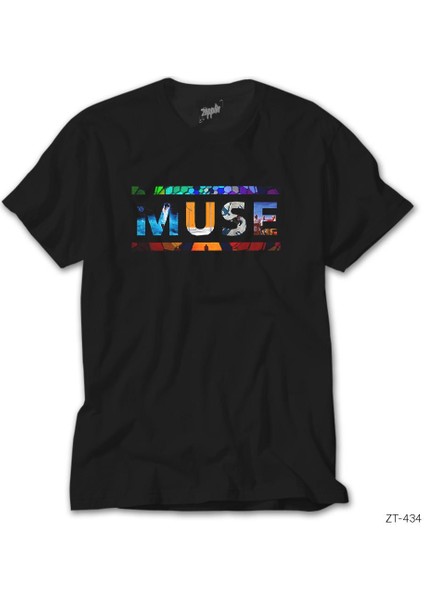 Muse Covers Logo Siyah Tişört