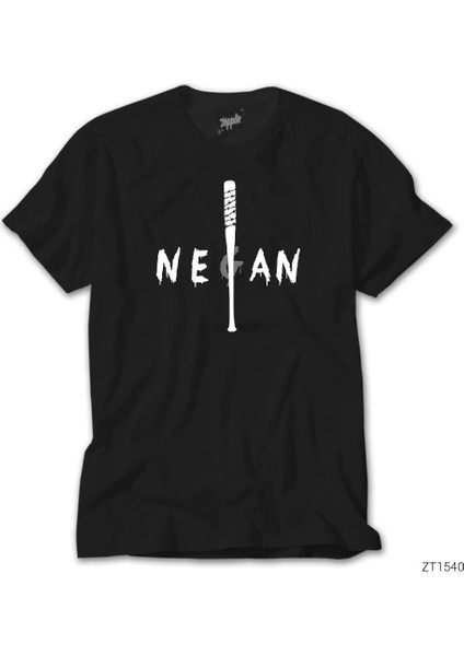 The Walking Dead Negan Lucille Siyah Tişört