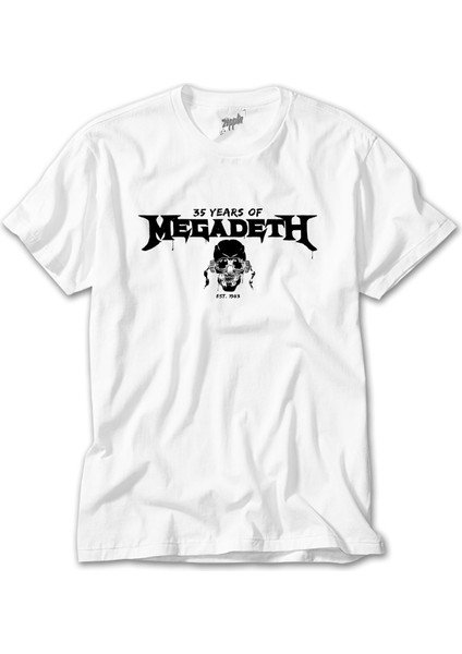 Megadeth 35 Years Of Beyaz Tişört
