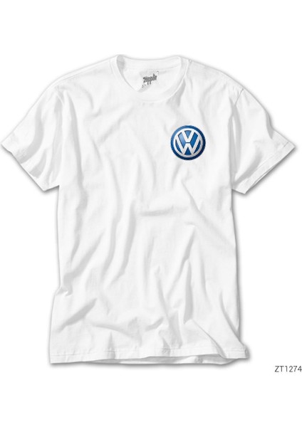 Volkswagen Logo Beyaz Tişört
