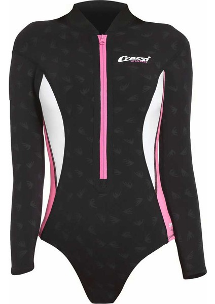 Termico Lady 2 mm Pembe-Beyaz Shorty Uzun Kol Yüzücü Elbisesi Large fiyatları