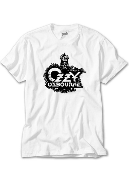 Ozzy Osbourne Skull Beyaz Tişört