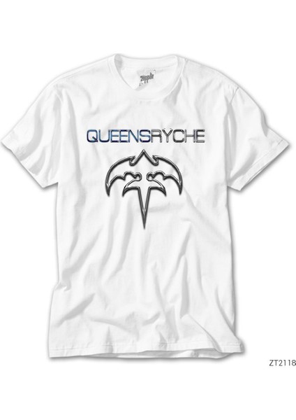 Queensrÿche Outlined Beyaz Tişört