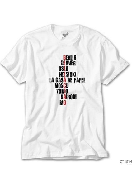 La Casa De Papel Bella Ciao Beyaz Tişört