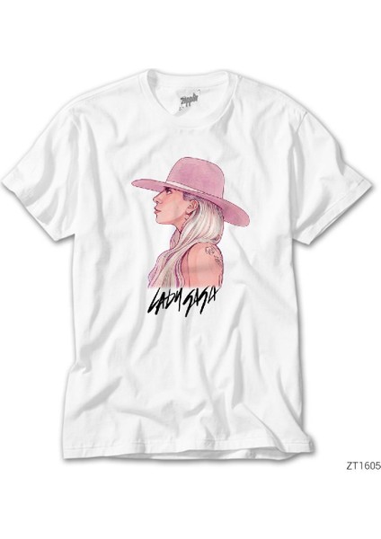 Lady Gaga 1 Beyaz Tişört