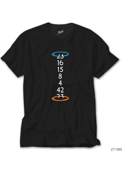 Lost Numbers Portal Siyah Tişört