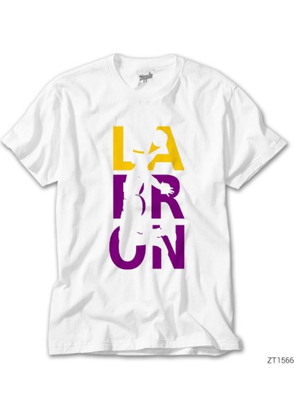 Lebron J. Lakers Beyaz Tişört