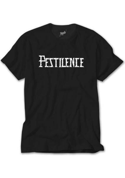 Pestilence Logo Siyah Tişört
