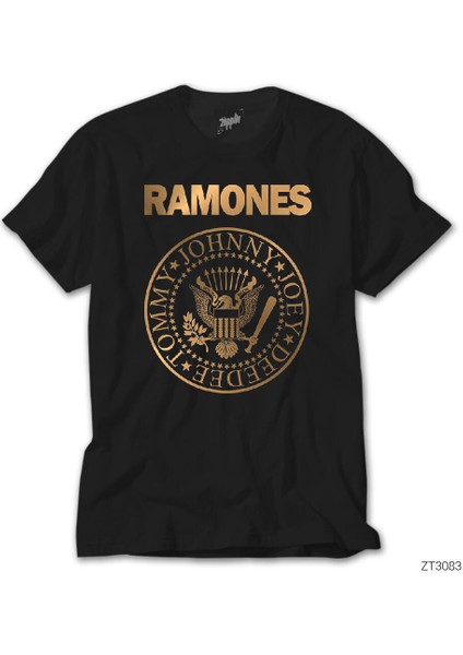 Ramones Gold Edition Siyah Tişört