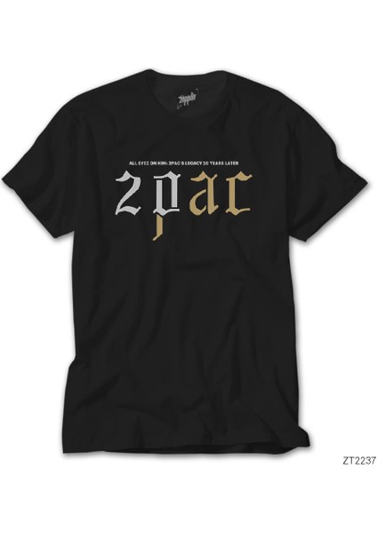 Tupac Shakur Logo 2 Siyah Tişört