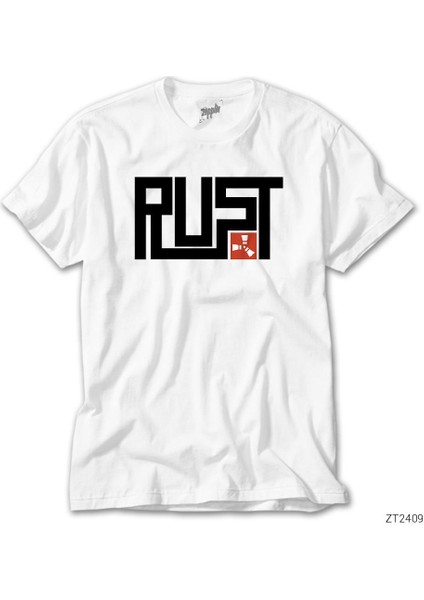 Rust Logo 2 Beyaz Tişört
