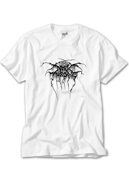Darkthrone Logo2 Beyaz T-Shirt