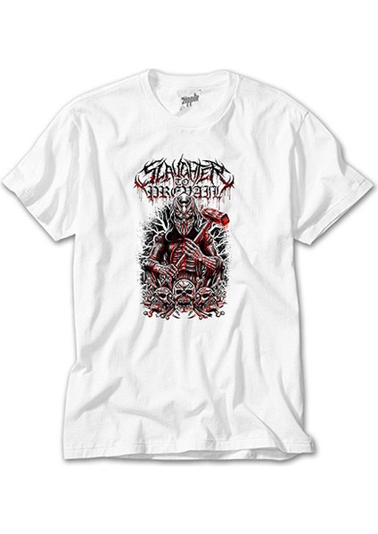Slaughter To Prevail Skull Beyaz Tişört