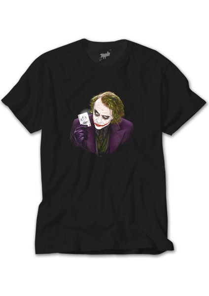 Joker Poker Card Siyah Tişört