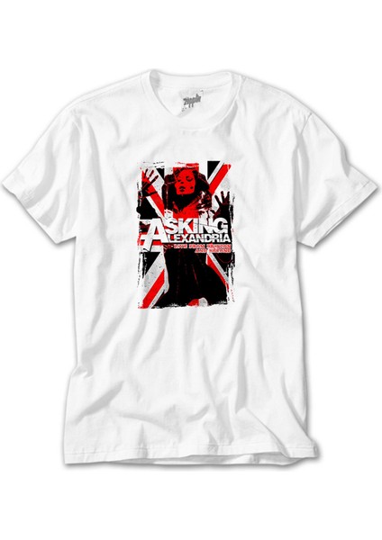 Asking Alexandria Live From Brixton And Beyond Beyaz Tişört