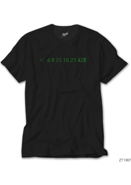 Lost Number Execute Siyah Tişört
