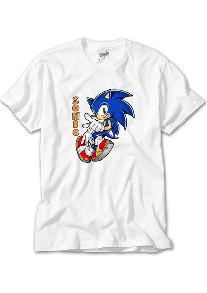 Sonic Walking Beyaz Tişört