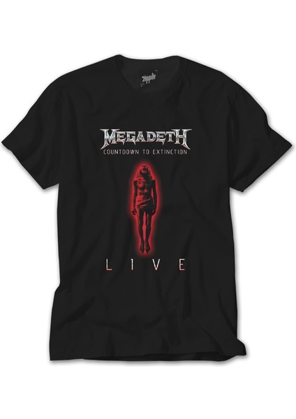 Megadeth Countdown To Extinction Live Siyah Tişört