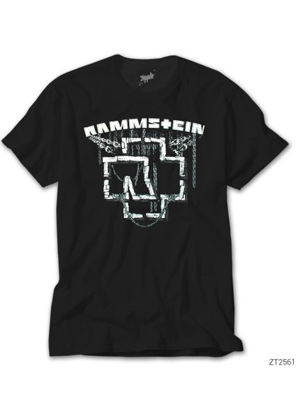 Rammstein Chain Logo Siyah Tişört