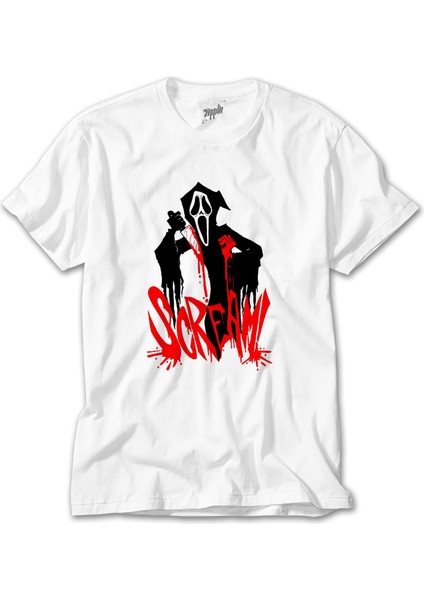 Scream Comic Beyaz Tişört