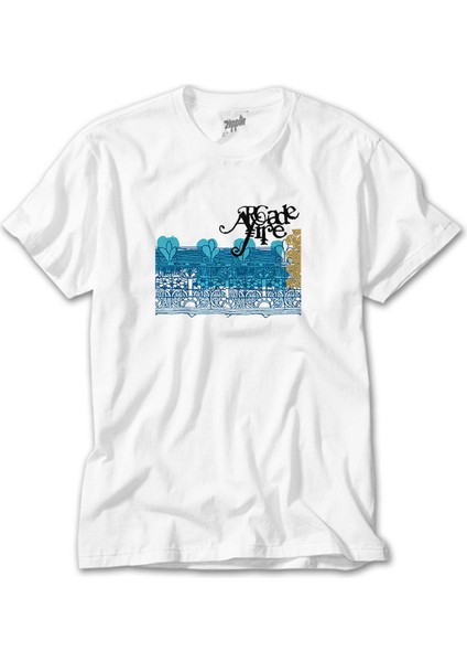 Arcade Fire Arcade Fire Beyaz Tişört