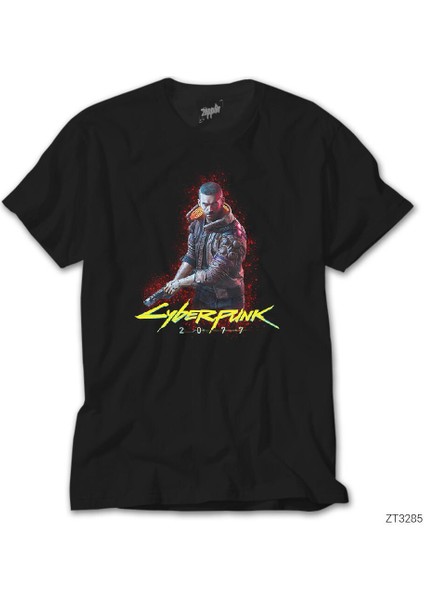 Cyberpunk 2077 Cyberman Siyah Tişört
