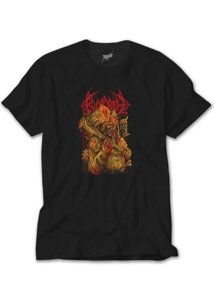 Bloodbath Skull Siyah Tişört
