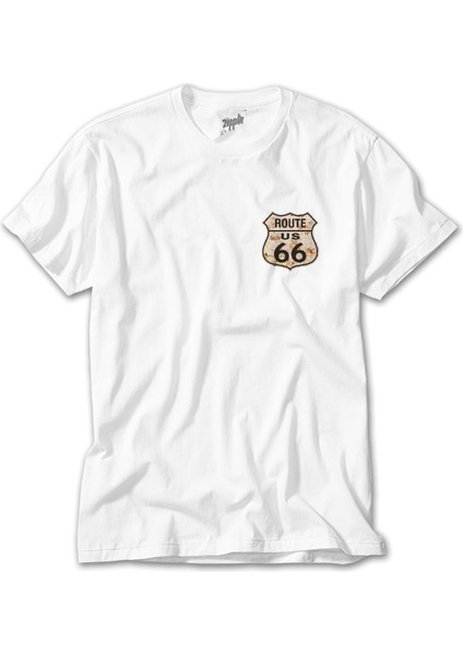 Route Rozet Beyaz Tişört