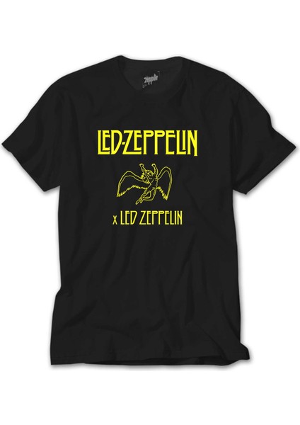 LED Zeppelin Angel Siyah Tişört