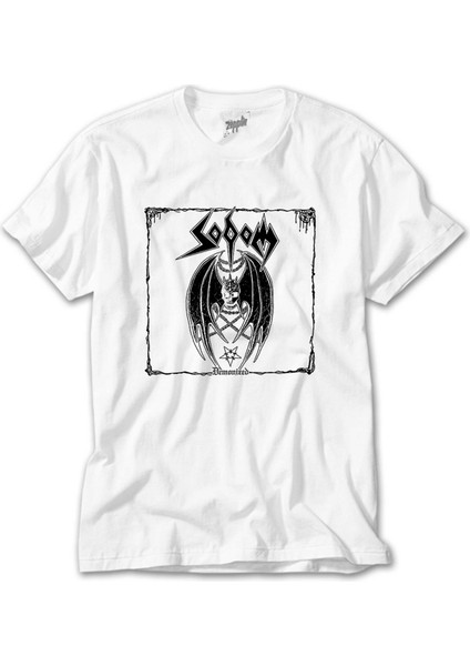 Sodom Demonized Beyaz Tişört