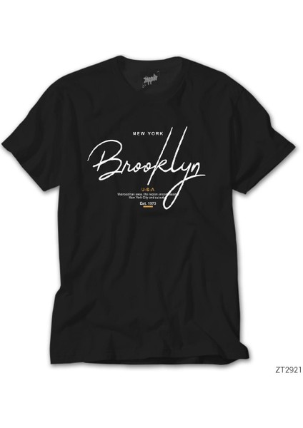 Newyork Brooklyn U.s.a Siyah Tişört