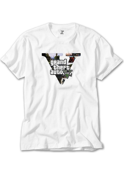 Grand Theft Auto Five Beyaz Tişört