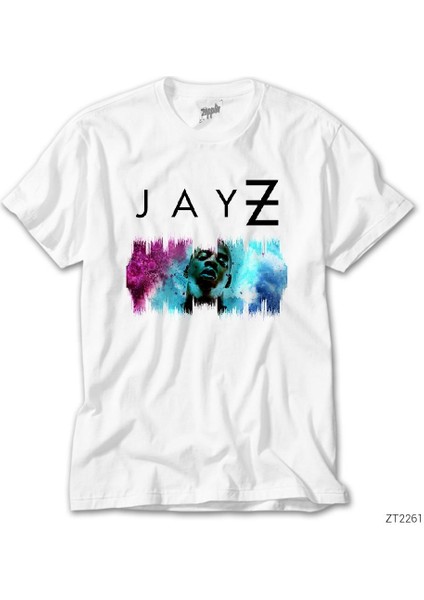 Jay Z Colorful Cloud Beyaz Tişört