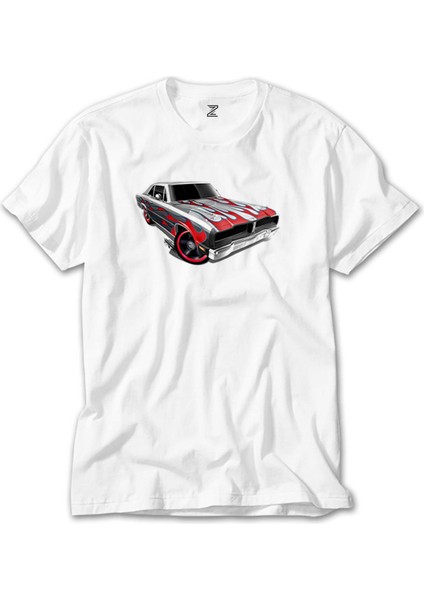 Dodge Charger Beyaz Tişört