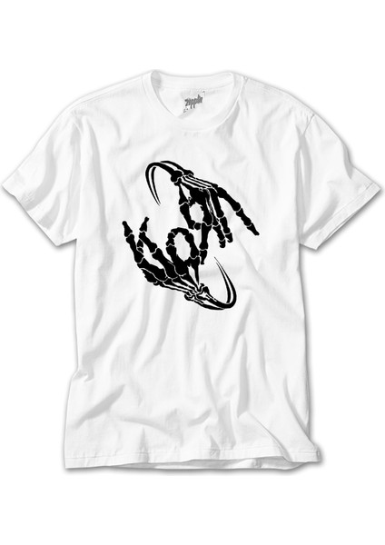 Korn Bone Hand Beyaz Tişört