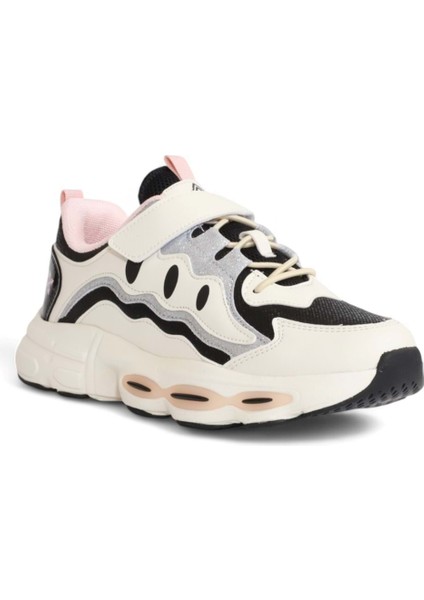 2082 Anatomik Tabanlı Ultra Hafif Kız Çocuk Sneakers Ayakkabı - NKT02082-BEJ-34