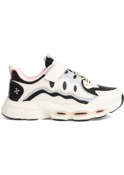 2082 Anatomik Tabanlı Ultra Hafif Kız Çocuk Sneakers Ayakkabı - NKT02082-BEJ-34