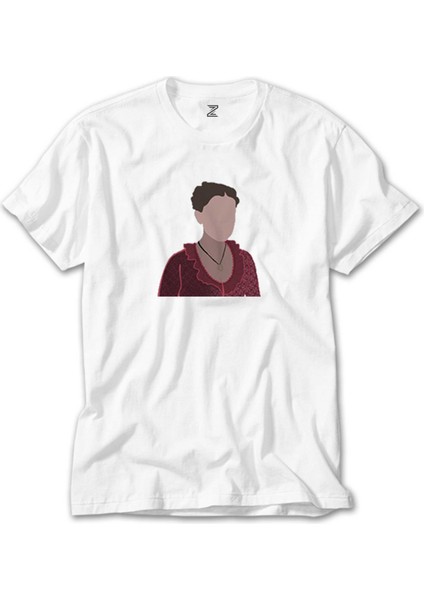 Enola Holmes Silhouette Beyaz Tişört