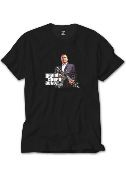 Gta Five Rifleman Siyah Tişört