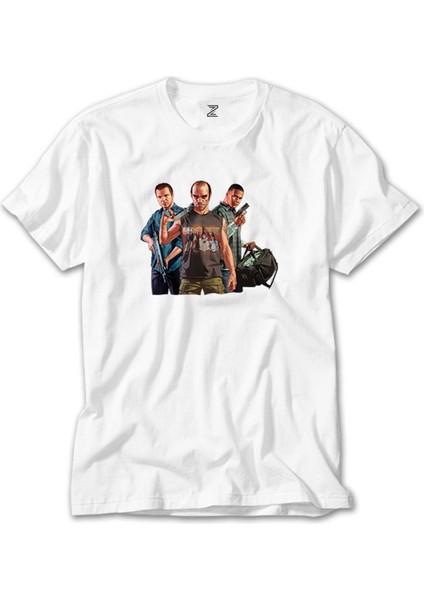 Gta Three Conspirator Beyaz Tişört