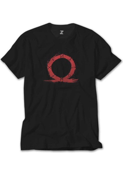 God Of War Ragnarok Red Omega Siyah Tişört