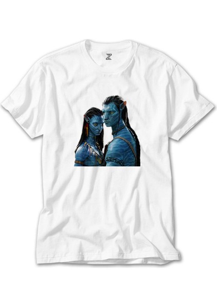 Avatar The Way Of Water Carina Jake Beyaz T-Shirt