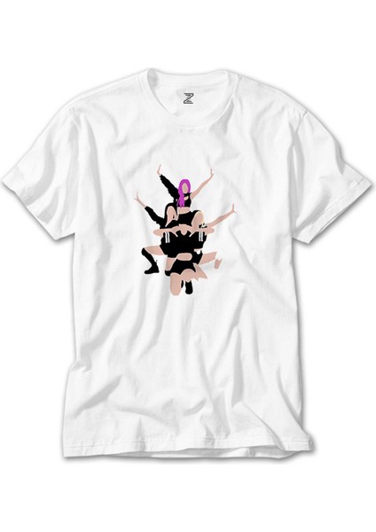 Blackpink Digital Simple Beyaz T-Shirt
