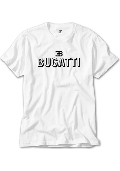 Bugatti Text Beyaz T-Shirt